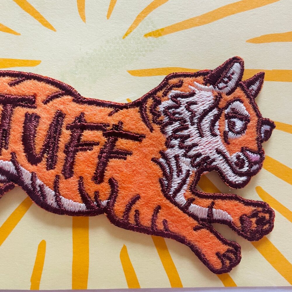 NWT Oversized Tiger Iron On Patch